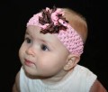 Elastische baby / kinder haarband met krulletjes